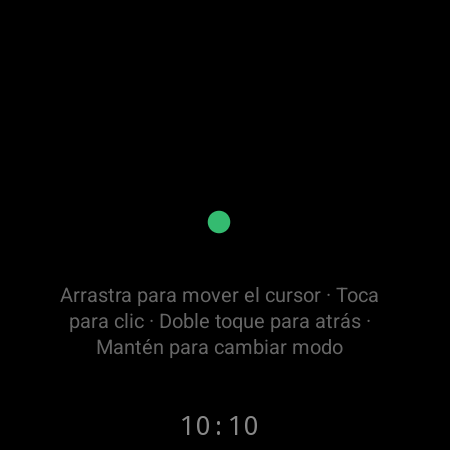 Modo mouse en un smartwatch: arrastra para mover el cursor en la TV y toca para hacer clic